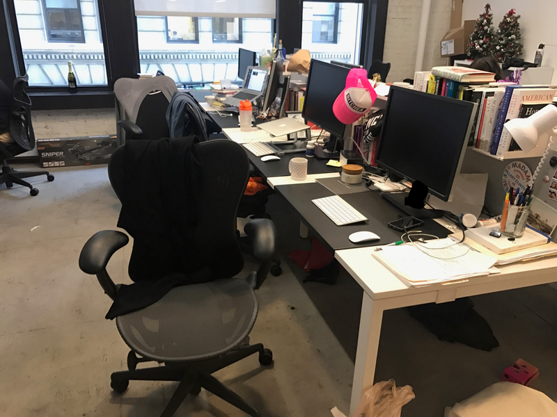 Four unoccupied chairs raise their arms in gratitude for another day at the temperate and stylish Jezebel pod.